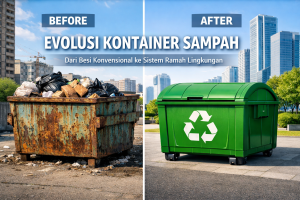 Evolusi Kontainer Sampah: Dari Besi Konvensional ke Sistem Ramah Lingkungan