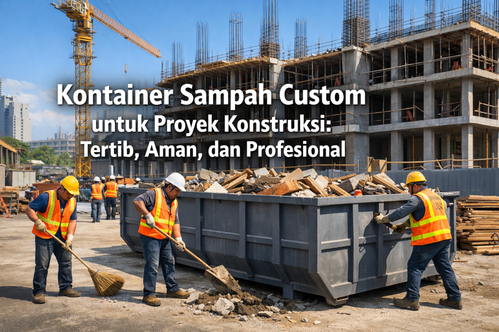 Kontainer Sampah Custom untuk Proyek Konstruksi: Tertib, Aman, dan Profesional
